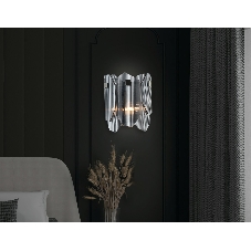 Светильник Ambrella light LH31207/2 SN/SM сатин никель/дымчатый E14*2 max 40W 220*150*270