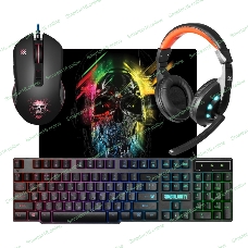 Комплект клавиатура+мышь Defender Singularity MKP-118 проводной, USB, 3200 DPI, чёрный