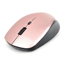 Мышь беспроводная Gembird MUSW-250-3 розовый, 1600 dpi, радиоканал, USB, кнопки - 4
