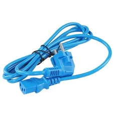 Кабель питания Cablexpert PC-186-VDE-B-1.8M, Schuko-C13, 3x0.75мм2, 10A, с заземлением, медь, 1.8м, синий, пакет