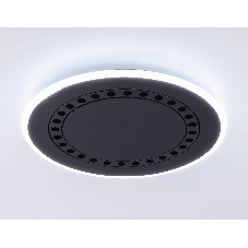 Светильник Ambrella light FL51407 BK черный 3000K/4200K/6400K 56W D485*40 (ПДУ ИК)