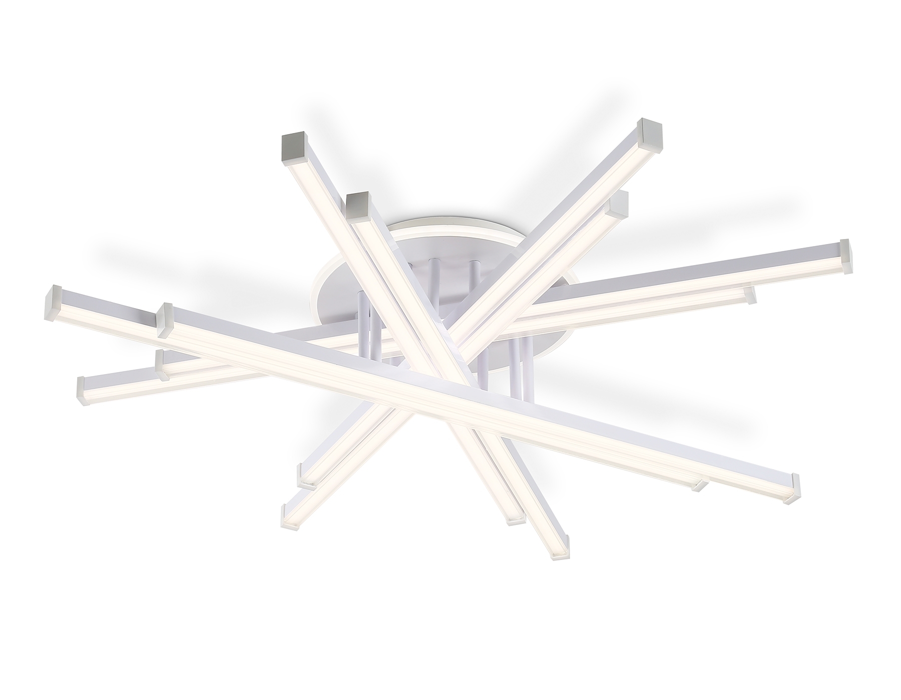 Потолочный светодиодный светильник Ambrella light FL6275 WH белый 134W 3000K-6400K 800*800*165 (ПДУ ИК)