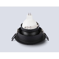 Встраиваемый точечный светильник Ambrella light TN102824 BK/BK черный/черный GU5.3 D92*50