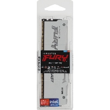 Оперативная память Kingston Fury Beast, DDR5, 32Gb (1x32GB), 5600MHz, CL36, DIMM, радиатор, RGB, белый