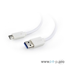 Кабель USB Cablexpert CCP-USB3-AMCM-6-W, USB3.0 AM/USB Type-C, 1.8м, белый, пакет