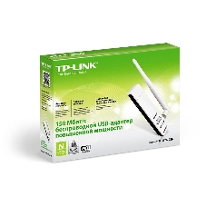 Адаптер TP-Link SOHO TL-WN722N 150Mbps High Gain Wireless N USB Adapter with Cradle, 1T1R, 2.4GHz, 802.11n/g/b, 1 detachable antenna
