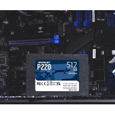 Накопитель SSD Patriot P220, 512Gb, SATA III, 2.5