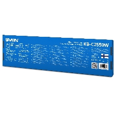 Комплект беспроводной SVEN ножничная клавиатура + мышь KB-C2550W черный (109 кл.,12Fn, 1000DPI, 2+1 кл.)