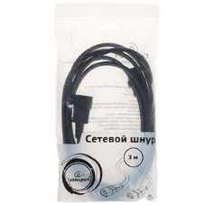 Кабель питания Cablexpert PC-189-VDE-R-1.8M, C13-С14, 3x0.75мм2, 10A, с заземлением, медь, 1.8м, красный, пакет