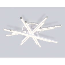 Потолочный светодиодный светильник Ambrella light FL6275 WH белый 134W 3000K-6400K 800*800*165 (ПДУ ИК)