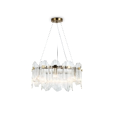 Светильник Ambrella light LH31251/6 BS/CL латунь/прозрачный E14*6 max 40W D510*270