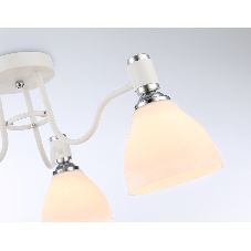 Светильник Ambrella light TR303302/3 WH/CH/FR белый/хром/белый матовый E27*3 max 60W D600*270