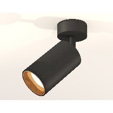 Светильник Ambrella Light XM6323004 SBK/PYG черный песок/золото желтое полированное MR16 GU5.3 (A2210, C6323, N6113)