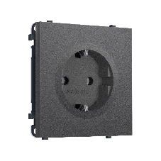 Комплект механизма электрической розетки SIGMA Антрацит серый 50Hz 2P+E с/з 16A-250V QUANT PRO (SP6560, PR141)