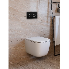 Инсталляция с унитазом комплект BAU PRO 6 в 1: унитаз подвесной безободковый торнадо Bau Dream 51х35, быстросъемное сиденье микролифт, кнопка смыва BAU Dream, черный матовый