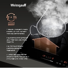 Индукционная варочная панель Weissgauff HI 642 Bfzg, независимая, черный