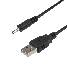 Кабель Rexant USB штекер - DC разъем питание 1,4х3,4 мм, спираль 1,5 м