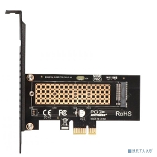 Переходник ORIENT C302E PCI-Ex1->M.2 M-key NVMe SSD, тип 2230/2242/2260/2280, 2 планки крепления в комплекте (31152)