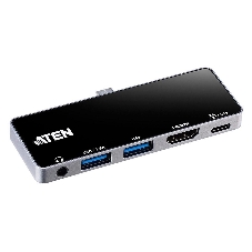 Многопортовая сверх-портативная док-станция ATEN USB-C Travel Dock with Power Pass-Through
