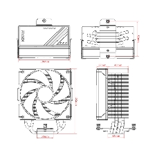 Кулер ID-Cooling FROZN A410 ARGb черный 120мм алюминий/медь 2000rpm 30db 4-pin 220W 152мм