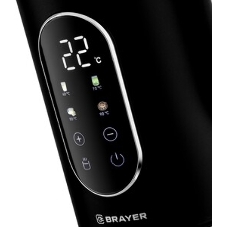 Чайник электрический BRAYER BR6107BK, черный, 1.7 л, 2200 Вт