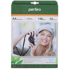 фотобумага Perfeo PF-MTA4-190/50 Бумага Perfeo матовая 50л, A4 190 г/м2 (M06)