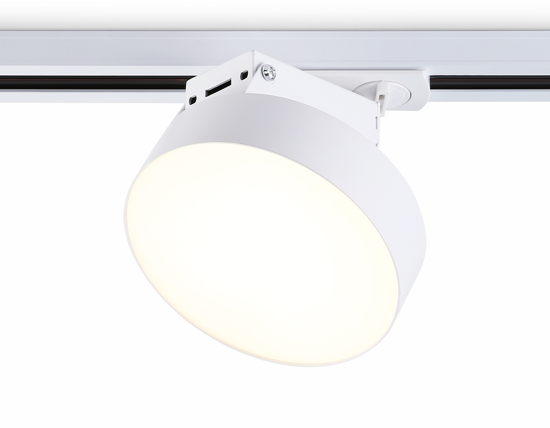 Трековый однофазный светодиодный светильник Ambrella light GL6835 WH белый LED 15W 3000K D115*80