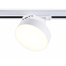 Трековый однофазный светодиодный светильник Ambrella light GL6835 WH белый LED 15W 3000K D115*80