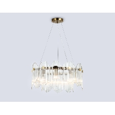 Светильник Ambrella light LH31251/6 BS/CL латунь/прозрачный E14*6 max 40W D510*270