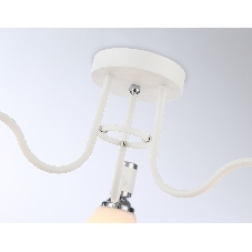 Светильник Ambrella light TR303302/3 WH/CH/FR белый/хром/белый матовый E27*3 max 60W D600*270