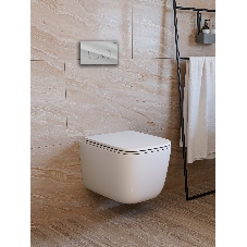 Инсталляция с унитазом комплект BAU NEO 6 в 1: унитаз подвесной безободковый торнадо Bau Dream 51х35, быстросъемное сиденье микролифт, кнопка смыва BAU Dream, хром
