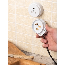 Разъем РШ-ВШ 32А 250В 2P+PE (ОУ) пластиковый бел. EKF PROxima AS-250-O-01 EKF