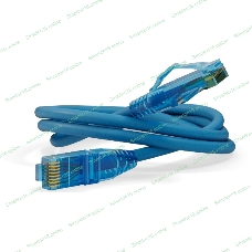 Патч-корд Hyperline PC-LPM-UTP-RJ45-RJ45-C6-2M-LSZH-BL U/UTP, Cat.6, LSZH, 2 м, синий