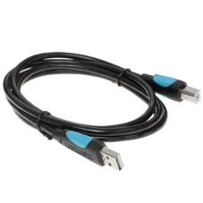 Кабель Vention USB 2.0 AM/BM - 1м. черный VAS-A16-B100