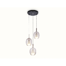 Подвесной светильник Ambrella light LH11156/3 BK/WH/TI черный/белый/янтарь E27*3 max 60W D425*1500