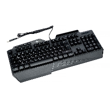 Проводная игровая клавиатура Gembird KB-G450L, полноразмерная, 104кл+4доп, 12Fn, подсветка 3 цвета, подставка для тел, 1.5м, черная