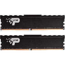 Оперативная память Patriot Signature Premium, DDR4, 16GB (2x8 GB), 2666 MHz, CL19, DIMM, радиатор, черный