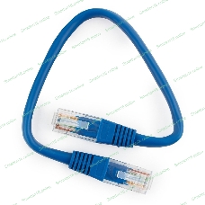 Патч-корд UTP Cablexpert cat.5e 0.25м, литой, многожильный, синий