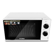 Микроволновая печь Hyundai HYM-M2041 белый, 20 л, 700 Вт, переключатели - поворотный механизм