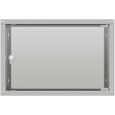 Шкаф коммутационный NTSS LIME (NTSS-WL6U5545GS) настенный 6U 550x450 мм пер. дв. стекл несъемн. бок. пан. 30 кг серый 110 град.