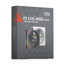 Вентилятор для корпуса PcCooler F3 X120R WH Reverse ARGB 120х120x25 белый 4-pin 28.4дБ (F3 X120R ARGB WH) Ret