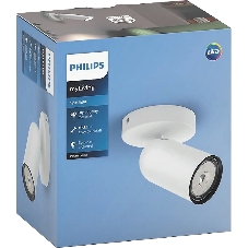Потолочный светильник Philips PONGEE single spot white 1xNW 230V (лампы в комплект не входят)