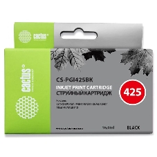 Картридж струйный Cactus CS-PGI425BK черный (16 мл) для Canon Pixma iP4840/MG5140/5240/6140/8140/MX884