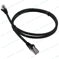 Патч-корд LANMASTER LSZH FTP cat.6, 1.0 м, черный