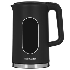 Чайник электрический BRAYER BR6107BK, черный, 1.7 л, 2200 Вт