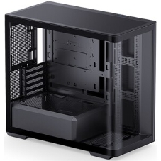 Корпус без блока питания Корпус JONSBO D300 Black MATX без БП, боковая панель из закаленного стекла, mini-ITX, micro-ATX, черный