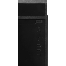 Компьютерный корпус KingPrice KPCC-MN208 черный без БП mATX 1x80мм 2x120мм 2xUSB 2.0 audio