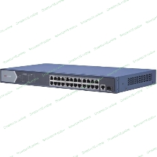 Коммутатор Hikvision DS-3E0526P-E 25G 1SFP 24PoE+ 270W неуправляемый