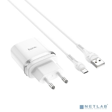 Сетевое зарядное устройство + Кабель Micro HOCO HC-16286 C12Q/1m/QC 3.0/1 USB/Выход: 5V_9V_12V, 18W, белый