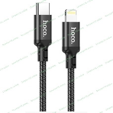 Кабель USB-C HOCO X14 Double speed Type-C - Lightning, 3A, 20W, 2 м, черный